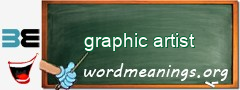 WordMeaning blackboard for graphic artist